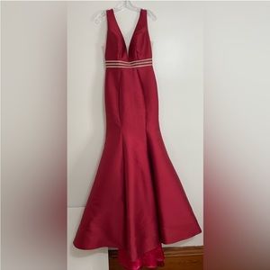 Jovani red prom dress